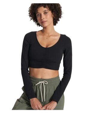 Vuori Long Sleeve Ruched Bra Small